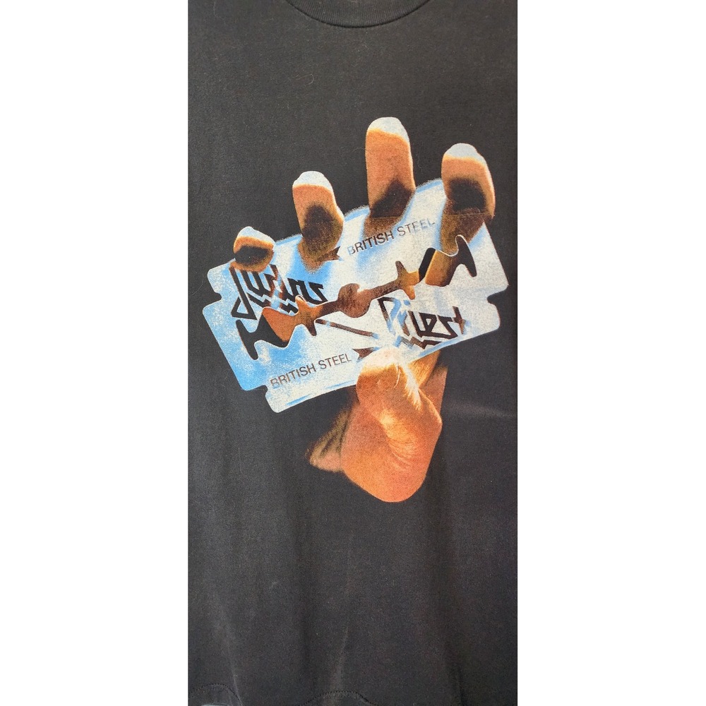 Judas Priest T-Shirt Mens Large Black Good 30 Years of Metal British Steel AAA - Picture 2 of 12